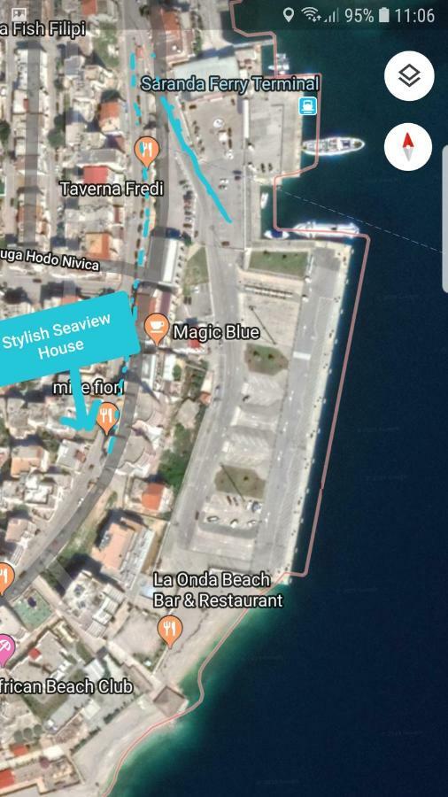 Stylish Seaview House Appartement Sarandë Buitenkant foto